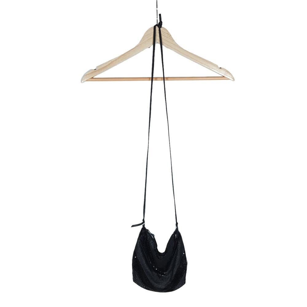Whiting & Davis Black Crossbody Bag
